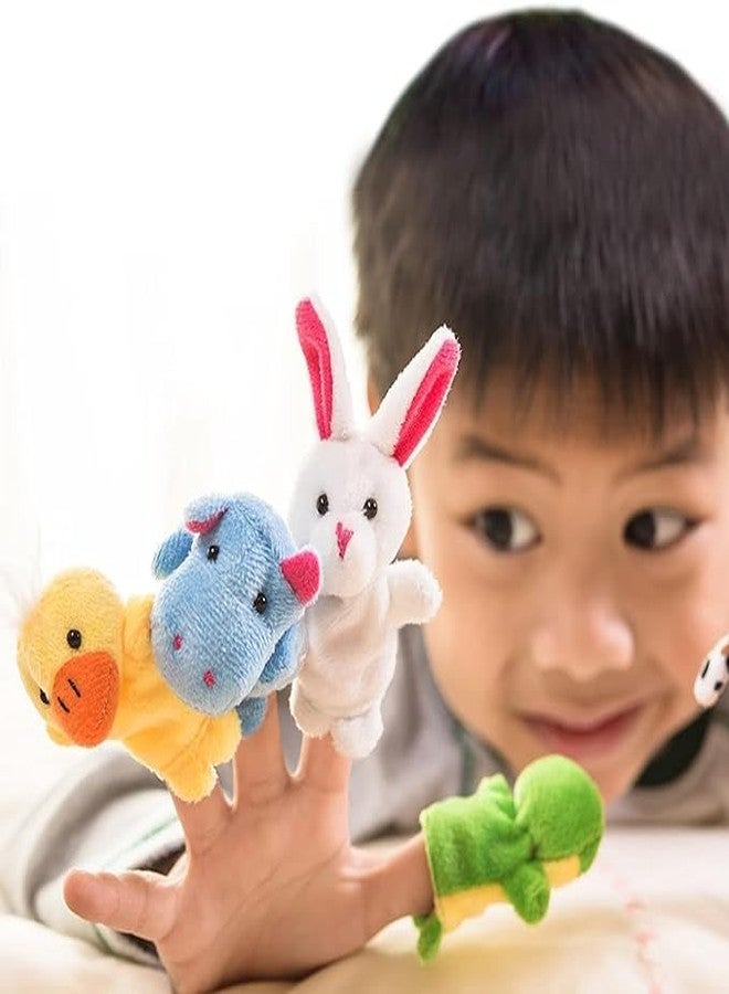 JAPSI Animal Finger Puppet for Kids | Hand Puppet Soft Toys for Kids | Soft Toy Assortment for Kids | Perfect for Imaginative Play and Early Learning | Different Animal Set of 5 Multicolor - Image 5